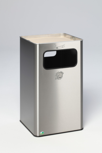 VAR Cendrier poubelle en acier inoxydable B 43 R