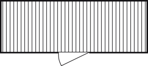Säbu Conteneur de stockage galvanisé FLADAFI® avec porte battante