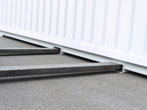 Déchargement par grue/chariot élévateur