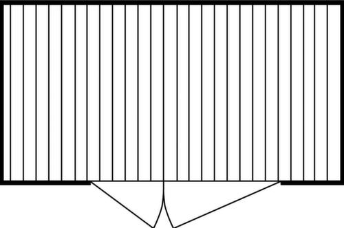 Säbu Conteneur de stockage galvanisé grand volume XXL avec plancher en bois