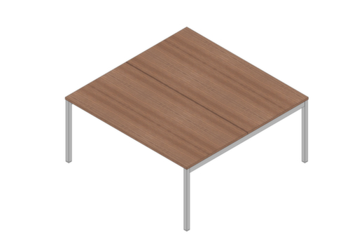 Quadrifoglio Bureau Bench à hauteur réglable Practika avec 2 plans de travail