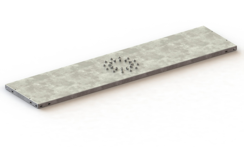 META Tablette pour rayonnage à boulonner, largeur x profondeur 1250 x 300 mm
