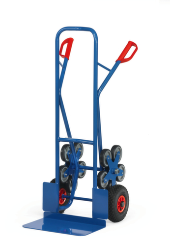 fetra Diable pour escaliers 5 étoiles, force 200 kg, largeur de pelle 480 mm, bandage air