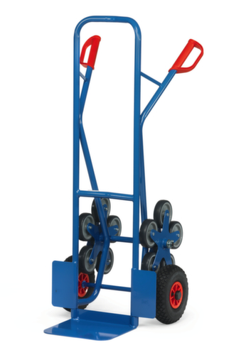 fetra Diable pour escaliers 5 étoiles, force 200 kg, largeur de pelle 320 mm, bandage air