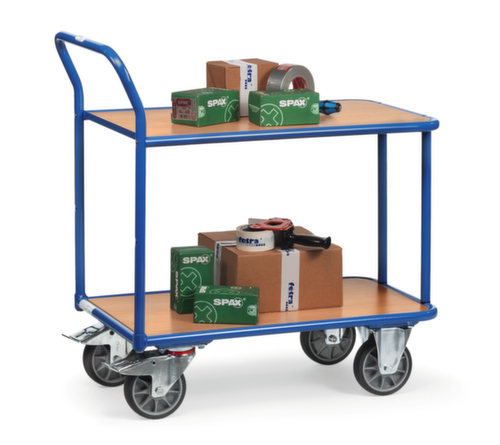 fetra Chariot à plateaux 1000x700 mm, force 400 kg, 2 plateaux