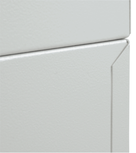 stumpf Conteneur de tri sélectif coupe-feu, 65 l, RAL7035 gris clair, couvercle RAL7035 gris clair