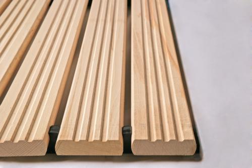 Miltex Le caillebotis en bois Yoga Holzrost au mètre, largeur 1200 mm