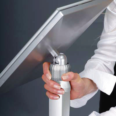 Franken Porte-affiche inclinable, hauteur 910 - 1250 mm