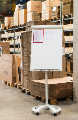 Franken chevalet de conférence mobile PRO Deluxe Mobil avec 2 porte-papiers, hauteur 1820 - 2000 mm