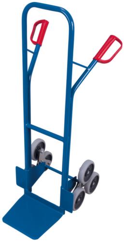 VARIOfit Diable pour escaliers 3 étoiles, force 200 kg, largeur de pelle 320 mm, bandage caoutchouc plein
