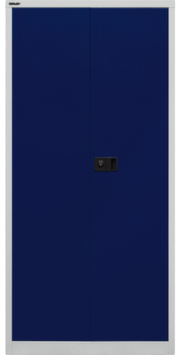 Bisley Armoire de classement Universal, 5 hauteurs des classeurs, gris clair/bleu Oxford