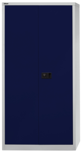 Bisley Armoire de classement Universal, 5 hauteurs des classeurs, gris clair/bleu Oxford