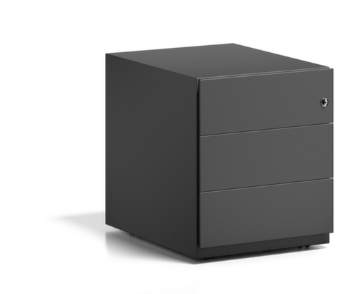 Bisley Caisson mobile Note, 3 tiroir(s), noir/noir