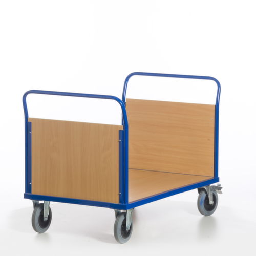 Rollcart Chariot à double ridelle, force 600 kg, plateau longueur x largeur 1200 x 800 mm