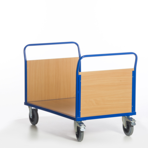 Rollcart Chariot à double ridelle, force 600 kg, plateau longueur x largeur 1200 x 800 mm