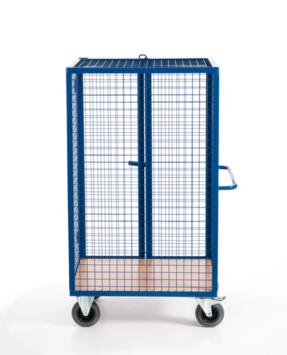 Rollcart Chariot-armoire avec parois grillagées