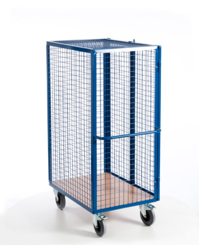 Rollcart Chariot-armoire avec parois grillagées