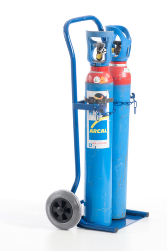 Rollcart Chariot à bouteilles, pour 2x10 l bouteille, bandage TPE