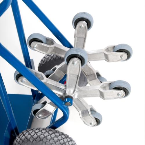 Rollcart Diable pour escaliers 5 étoiles, force 150 kg, largeur de pelle 300 mm, bandage air