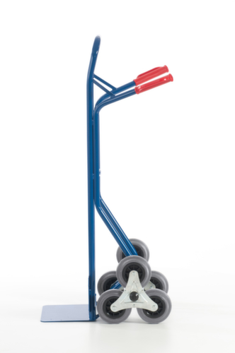 Rollcart Diable pour escaliers 3 étoiles, force 150 kg, largeur de pelle 300 mm, bandage TPE