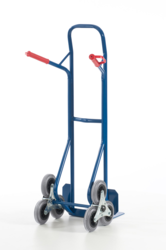 Rollcart Diable pour escaliers 3 étoiles, force 150 kg, largeur de pelle 300 mm, bandage TPE
