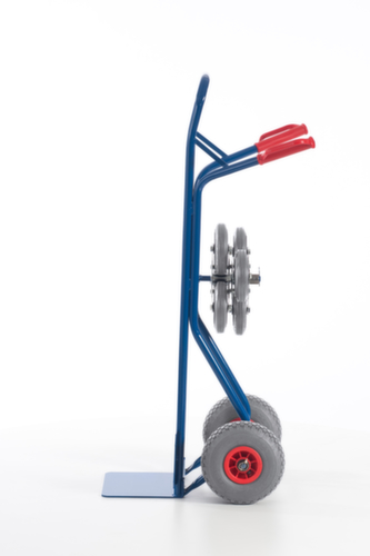 Rollcart Diable pour escaliers 3 étoiles, force 150 kg, largeur de pelle 300 mm, bandage air