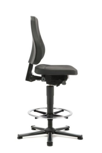 bimos Siège d'atelier pivotant All-In-One Trend 3, assise mousse PU noir, avec patins