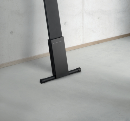 Luctra Lampadaire à DEL sans câble Flex avec lumière biologiquement active, lumière lumière blanc froid à blanc chaud biologiquement active, noir