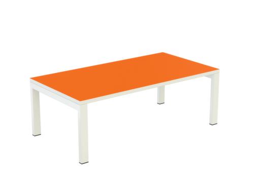Paperflow Guéridon easyDesk, hauteur x largeur x profondeur 400 x 1140 x 600 mm, panneau orange