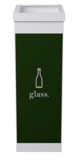 Collecteur de recyclage en polystyrène, 60 l, vert/blanc