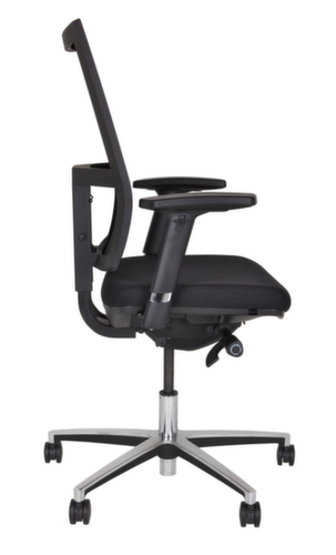 Bisley Siège de bureau pivotant Maxime, Dossier maille, noir