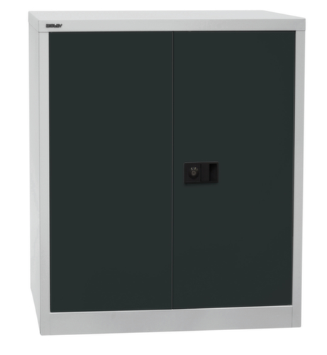 Bisley Armoire de classement Universal, 2 hauteurs des classeurs, gris clair/gris anthracite