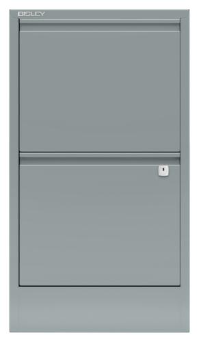Bisley Armoire pour dossiers suspendus Home Filer, 2 extensions, argent/argent
