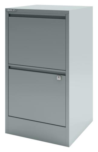 Bisley Armoire pour dossiers suspendus Home Filer, 2 extensions, argent/argent