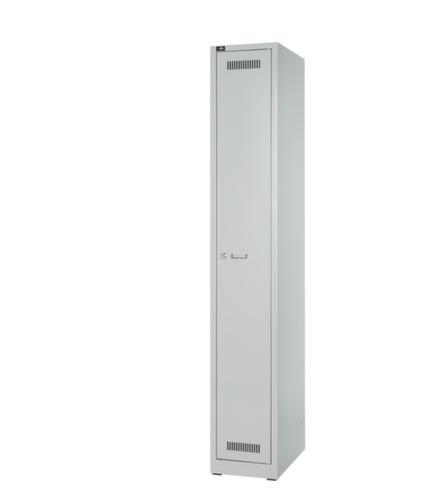 Bisley Armoire Light gris clair à 1 compartiment, largeur de compartiment 300 mm