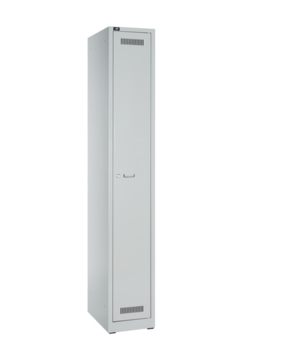 Bisley Armoire Light gris clair à 1 compartiment, largeur de compartiment 300 mm