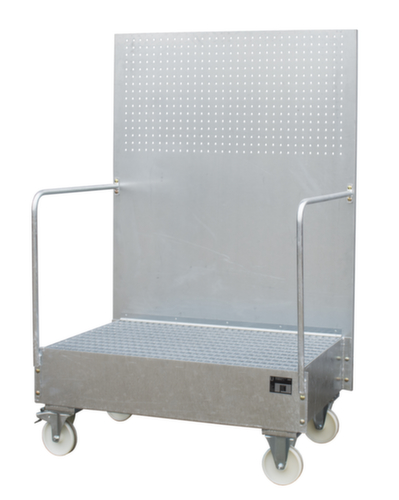 Bauer Bac de rétention mobile LPW 200-2 avec plaque perforée