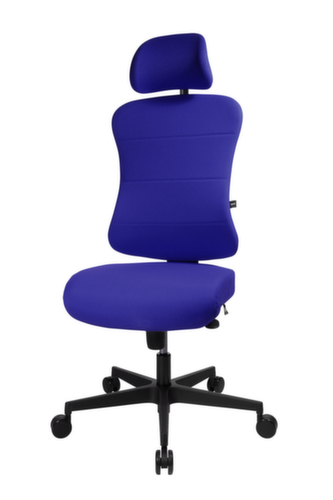 Topstar Siège de bureau pivotant Art Comfort avec appui-tête, bleu royal