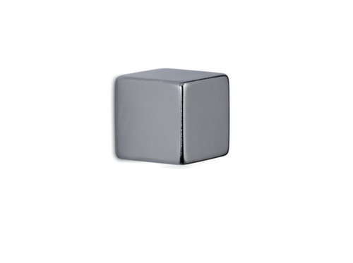 Aimant cube, argent clair, hauteur x largeur x profondeur 20 x 20 x 20 mm