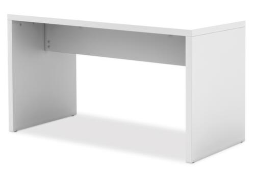 Table de bistro, largeur x profondeur 1300 x 680 mm, panneau blanc