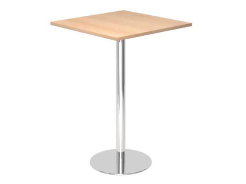 Table haute, largeur x profondeur 800 x 800 mm, panneau chêne