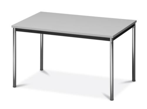 Table polyvalente tube rond avec piètement 4 pieds