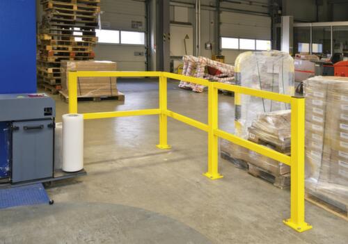 Moravia Système de rambarde pour protection anticollision BLACK BULL S-Line, Barres horizontales, longueur 1200 mm