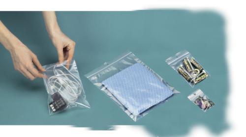 Sachet à fermeture à pression, 50 µm, longueur x largeur 250 x 160 mm