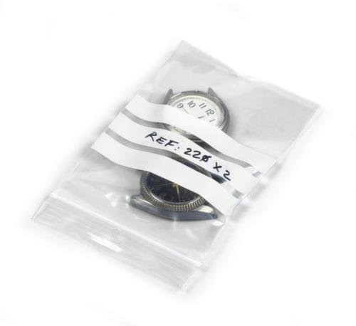 Sachet à fermeture à pression avec lignes inscriptibles, 50 µm, longueur x largeur 400 x 300 mm