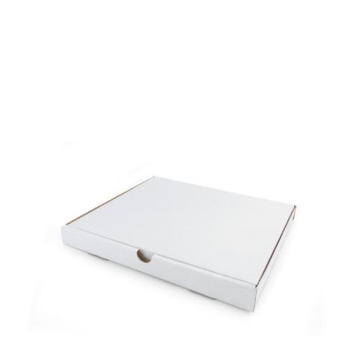 Carton d'expédition plat blanc, 1 onde, 310 x 220 x 40 mm