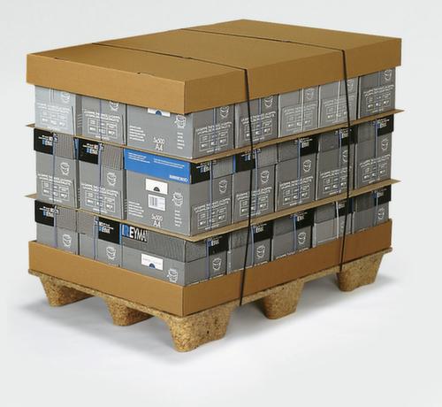 Élément de base et de couvercle pour conteneur pliable