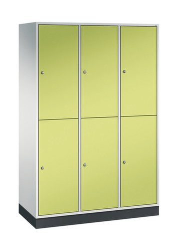 C+P Armoire vestiaire grand volume à deux niveaux Intro, largeur de compartiment 360 mm