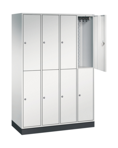 C+P Armoire vestiaire à deux niveaux Intro, largeur de compartiment 260 mm
