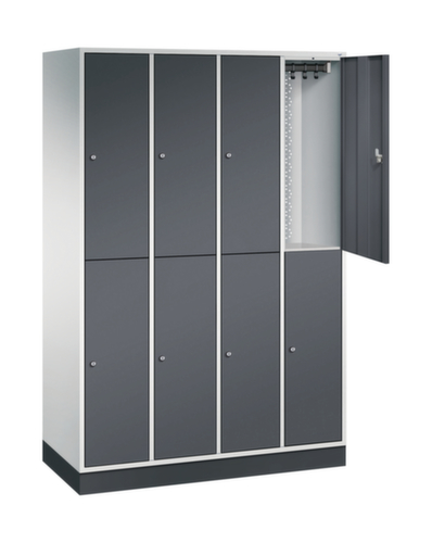 C+P Armoire vestiaire à deux niveaux Intro, largeur de compartiment 260 mm